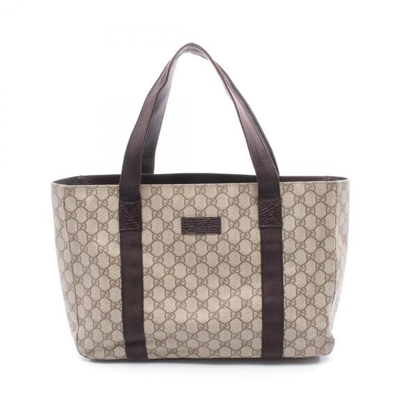 GUCCI Authentic Brown Leather Tote Bag